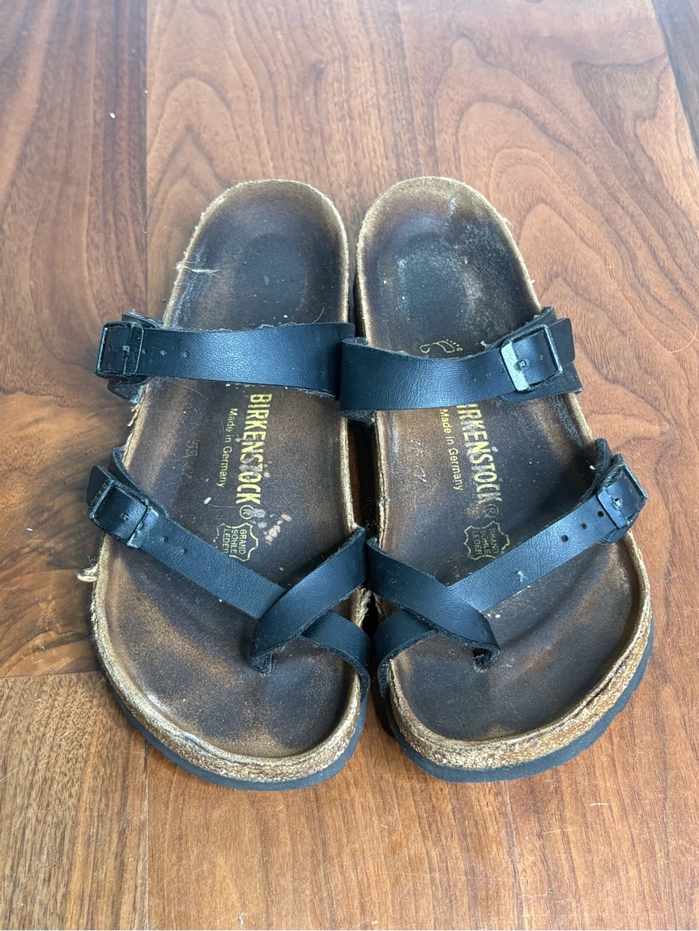 Birkenstock Mayari Leather Sandals Black